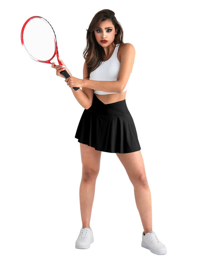 Gym Sports Skirt Woman Fitness Pockets Running Outdoors Tennis Skirt Shorts Quick Drying Stretch Summer Shorts