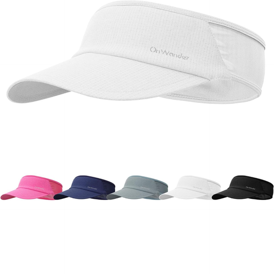 Sport Sun Visor Hat for Women and Men,Lightweight Stretchy Adjustable Hat for Golf,Running,Tennis