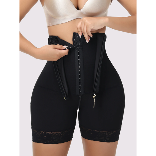 Butt Lifting Shapewear Tummy Control Fajas Colombianas High Waist Control Panties Compression Underwear Women Zipper Crotch
