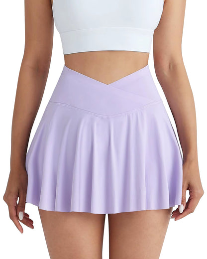 Gym Sports Skirt Woman Fitness Pockets Running Outdoors Tennis Skirt Shorts Quick Drying Stretch Summer Shorts