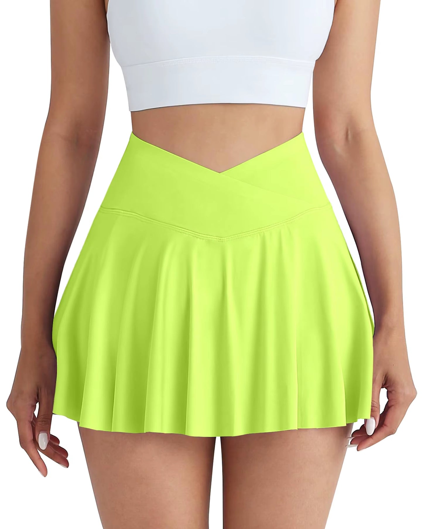 Gym Sports Skirt Woman Fitness Pockets Running Outdoors Tennis Skirt Shorts Quick Drying Stretch Summer Shorts