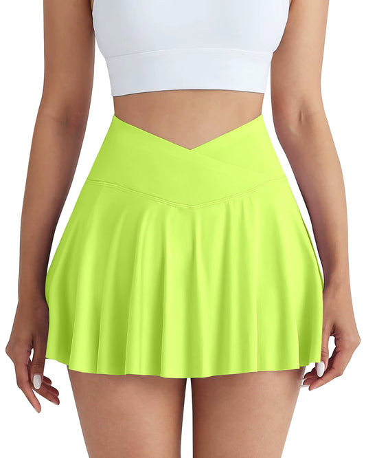 Gym Sports Skirt Woman Fitness Pockets Running Outdoors Tennis Skirt Shorts Quick Drying Stretch Summer Shorts
