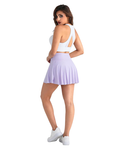 Gym Sports Skirt Woman Fitness Pockets Running Outdoors Tennis Skirt Shorts Quick Drying Stretch Summer Shorts
