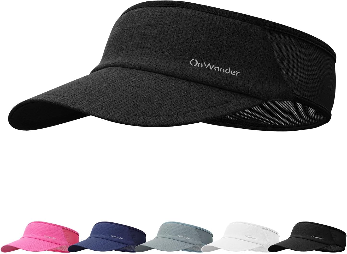 Sport Sun Visor Hat for Women and Men,Lightweight Stretchy Adjustable Hat for Golf,Running,Tennis
