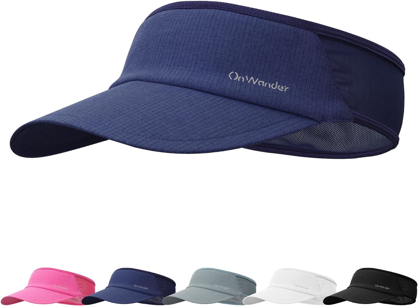 Sport Sun Visor Hat for Women and Men,Lightweight Stretchy Adjustable Hat for Golf,Running,Tennis