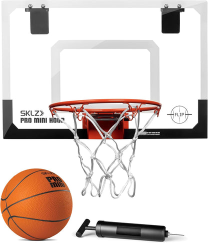 Pro Mini Indoor Basketball Hoop - over the Door – Portable - Great for Home, Dorms, Offices, and Gifts