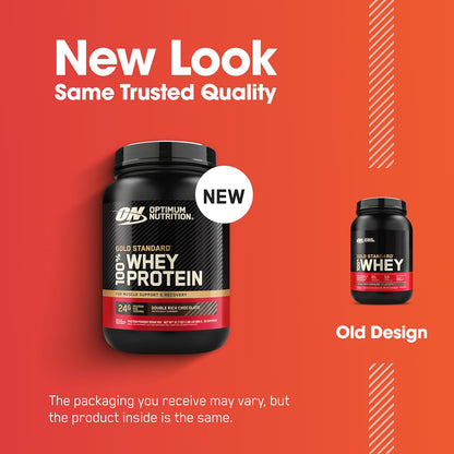 Gold Standard 100% Whey Protein Powder, Double Rich Chocolate 1.98 Pound (Packaging May Vary)