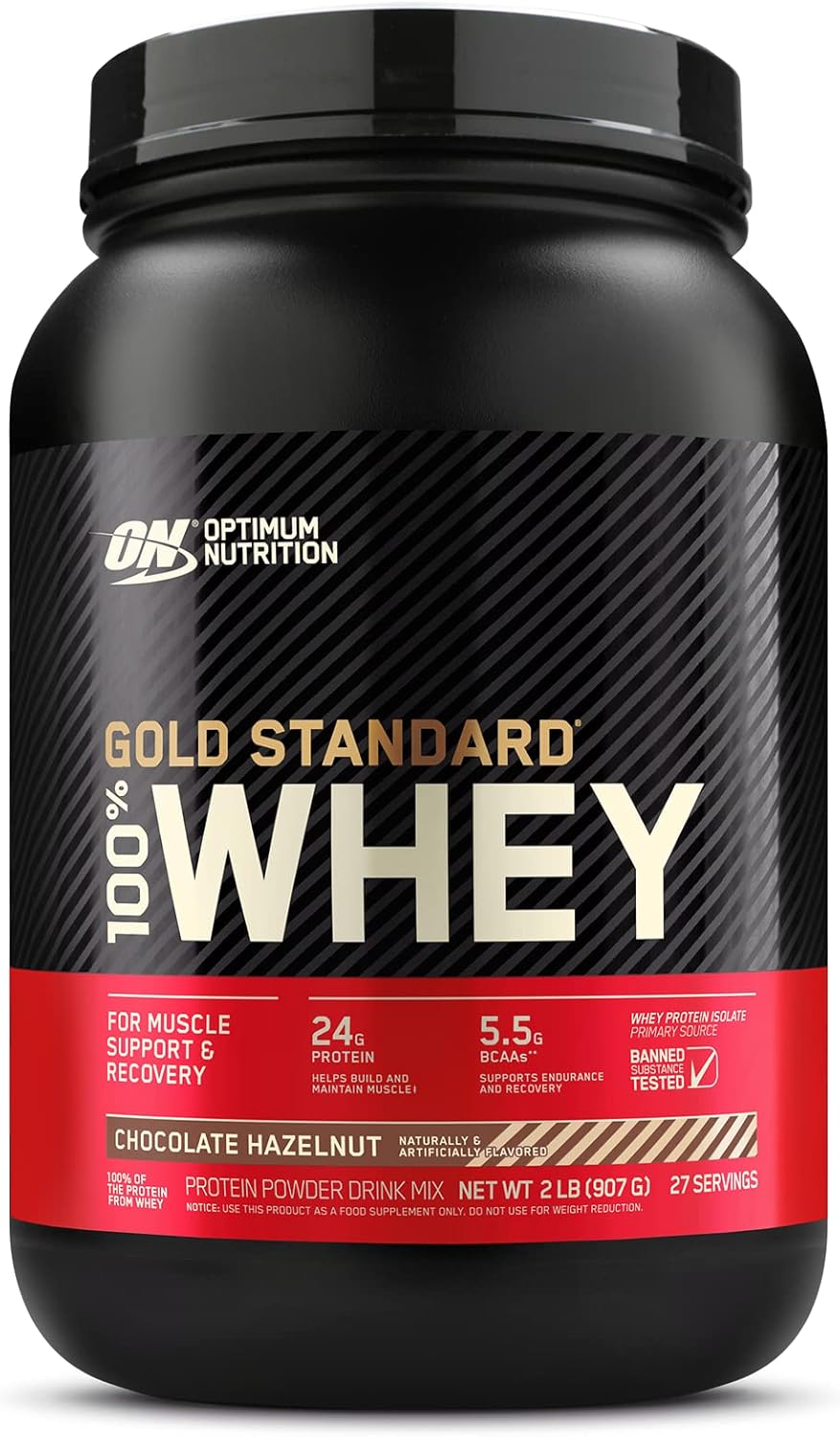 Gold Standard 100% Whey Protein Powder, Double Rich Chocolate 1.98 Pound (Packaging May Vary)