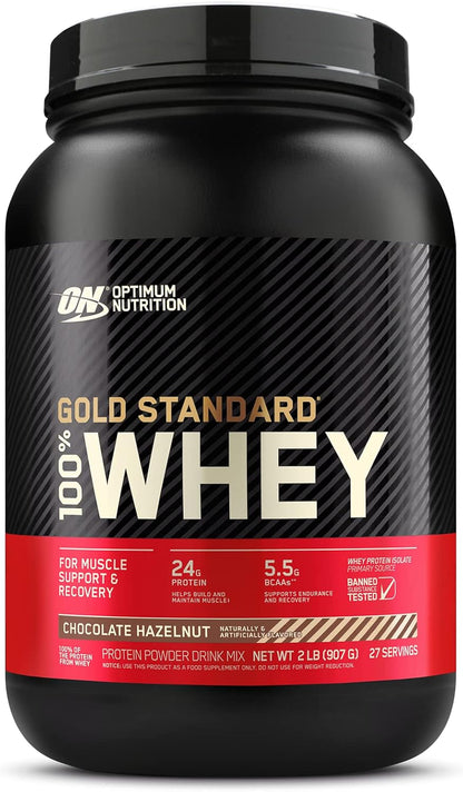 Gold Standard 100% Whey Protein Powder, Double Rich Chocolate 1.98 Pound (Packaging May Vary)