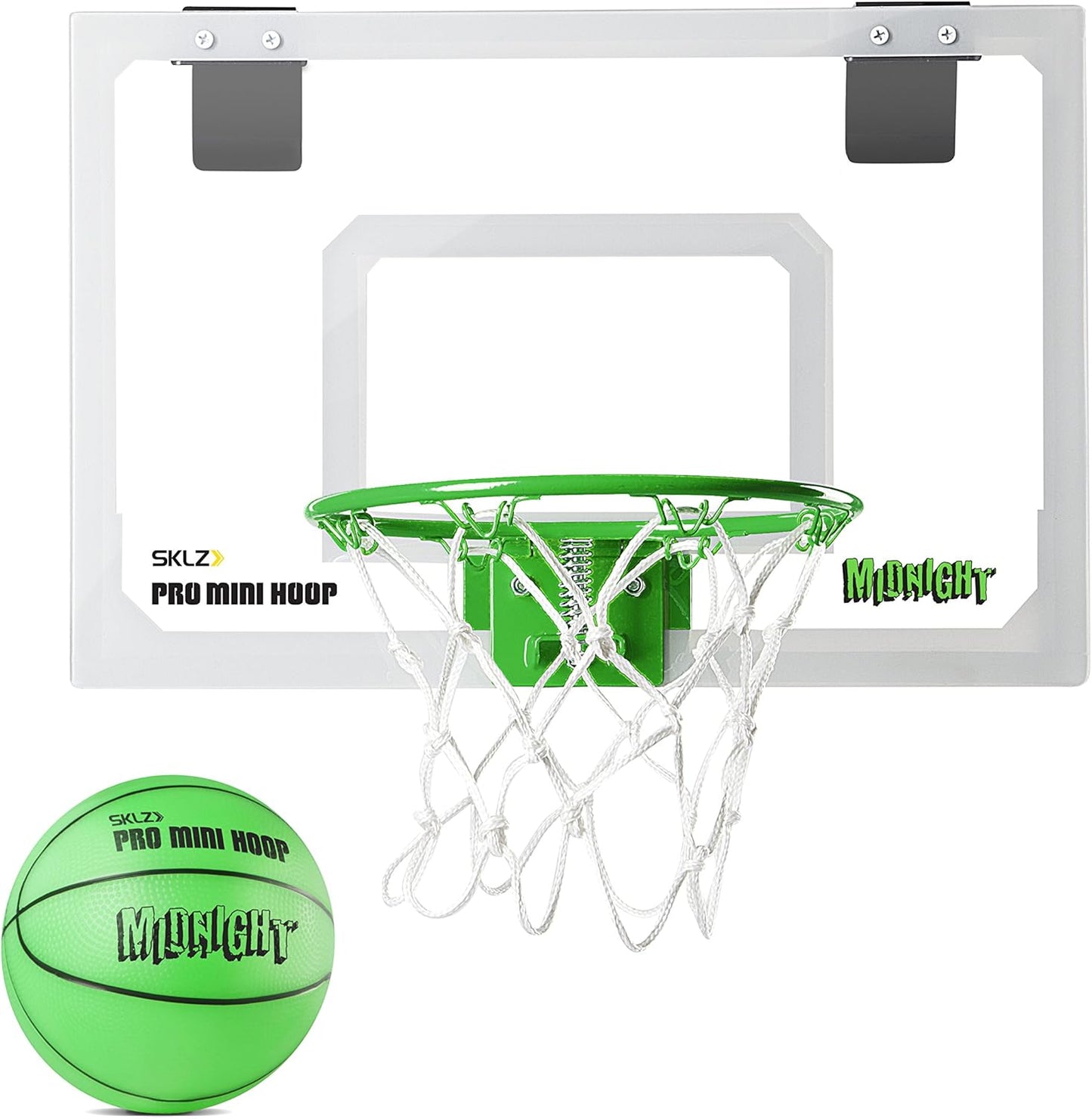 Pro Mini Indoor Basketball Hoop - over the Door – Portable - Great for Home, Dorms, Offices, and Gifts