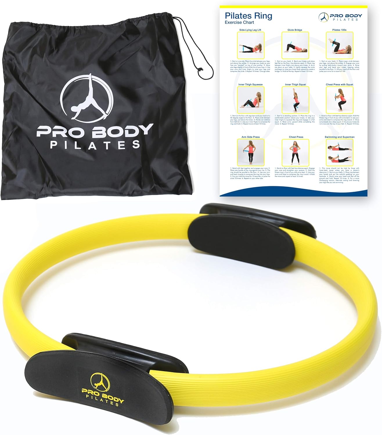 Fitness Circle – 14 Inch Pilates Ring for Focusing on Toning Inner Thighs, Arms, and Core