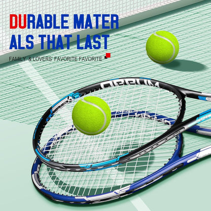 27" Pro Tennis Rackets (2-Pack), Lightweight, Durable Strings, Ideal for Beginner/Intermediate Players