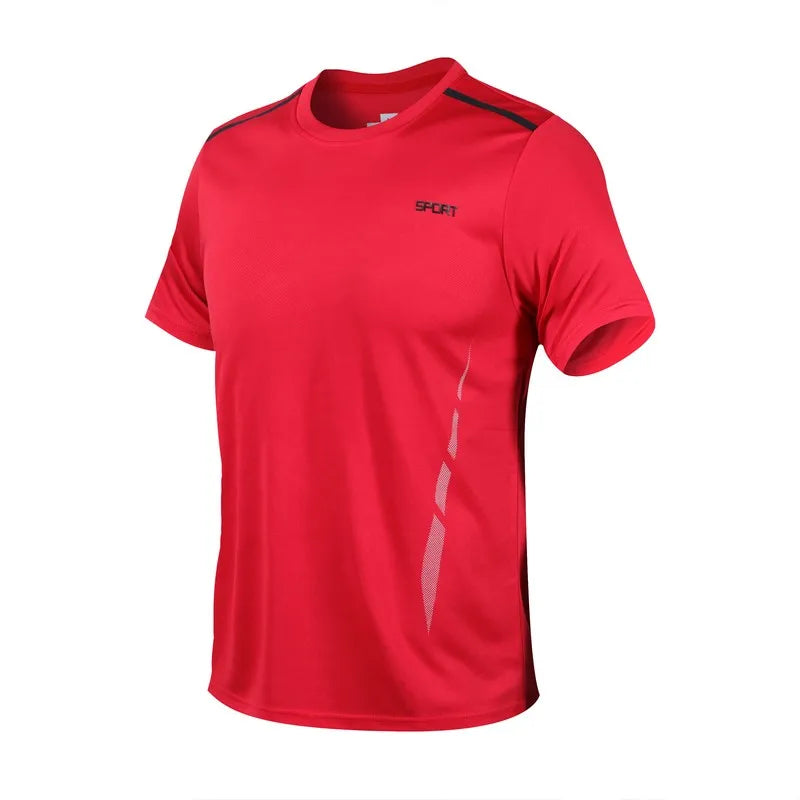 Men'S Quick Drying Running Sets Breathable Hiking Fishing T-Shirt Short Soft Elasticity Gym Fitness Suits Outdoor Sports