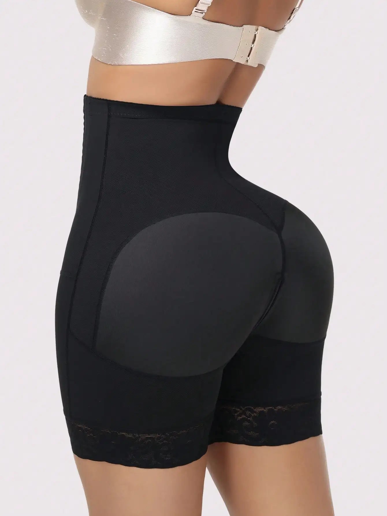 Butt Lifting Shapewear Tummy Control Fajas Colombianas High Waist Control Panties Compression Underwear Women Zipper Crotch