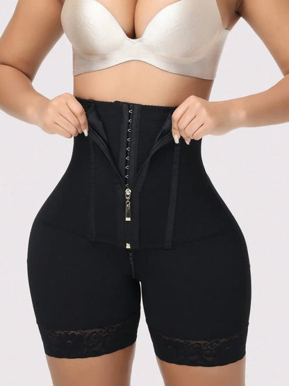 Butt Lifting Shapewear Tummy Control Fajas Colombianas High Waist Control Panties Compression Underwear Women Zipper Crotch