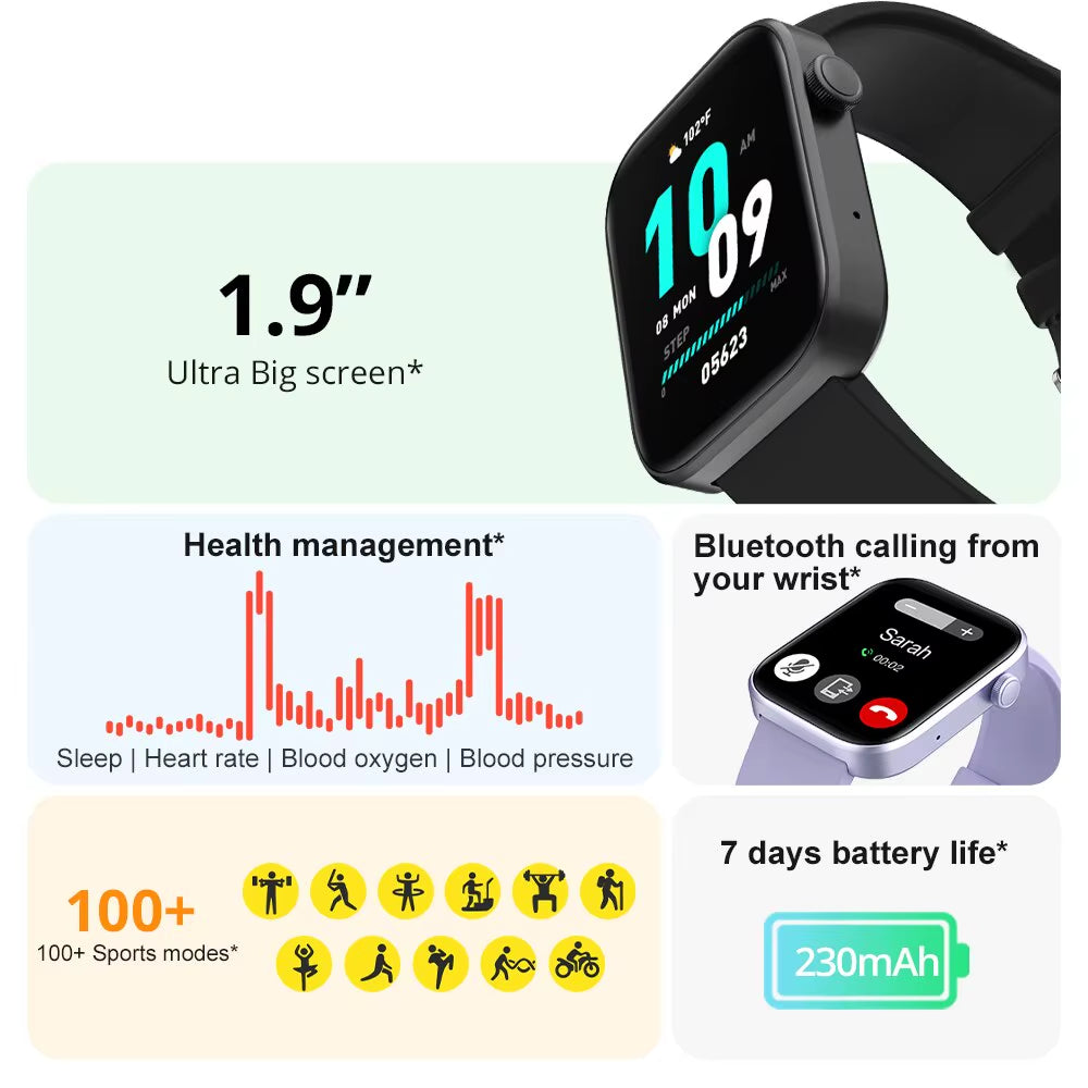 P71 Voice Calling Smartwatch Men Health Monitoring IP68 Waterproof Smart Notifications Voice Assistant Smart Watch Women