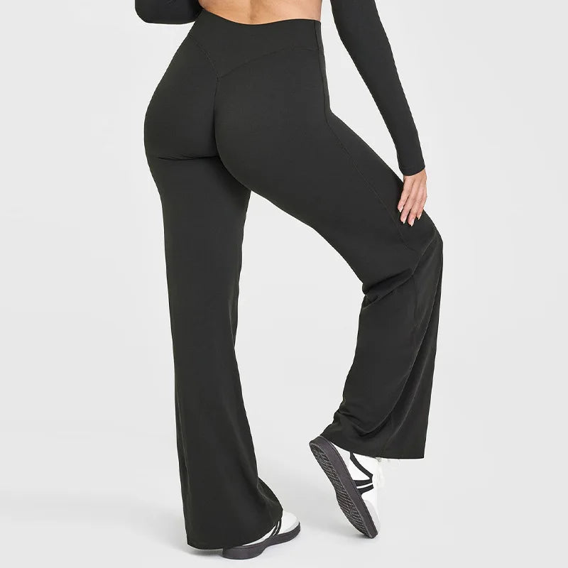 Sports Straight-Leg Pants for Women without Embarrassment Wide-Leg Pants Yoga Breathable Fitness Clothing Versatile Casual Pants